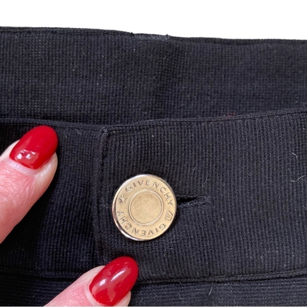 Givenchy Paris Skinny Jeans with Zipper Waist Detailing in Black - Picture 5 of 7